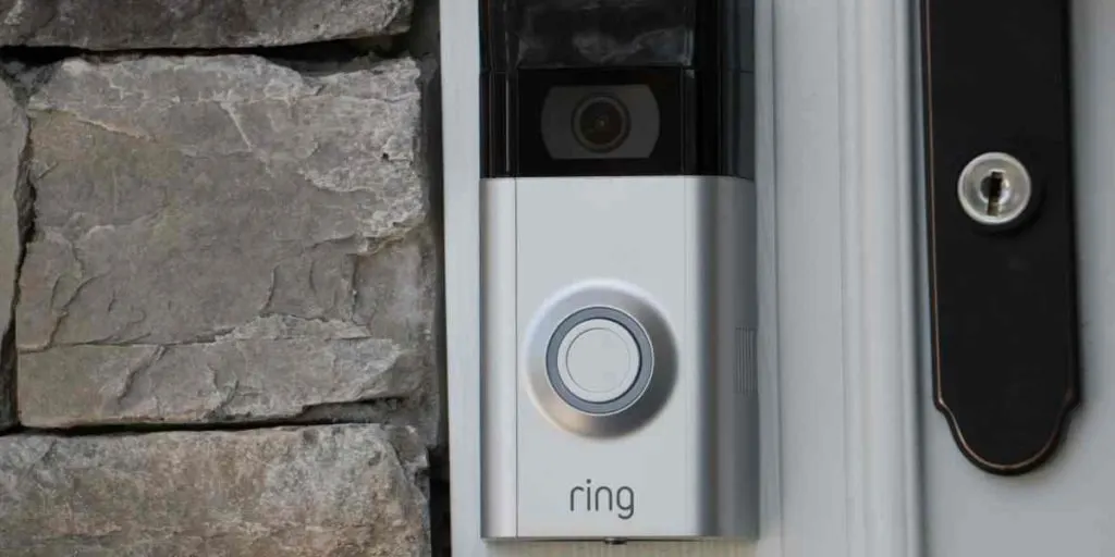 Ring video Doorbell fixed at door