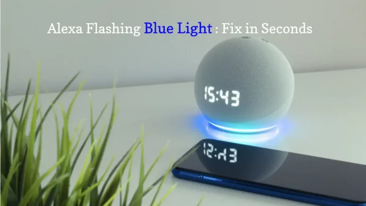 Fix Alexa Blinking blue