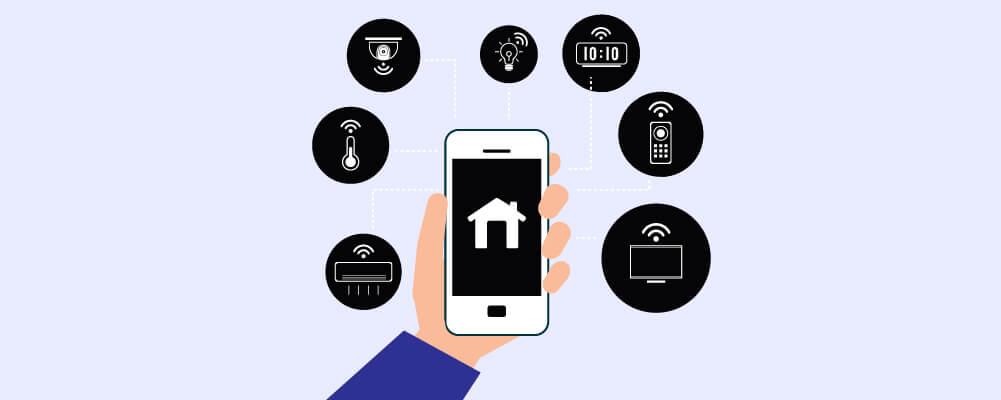 Controlling smart home with a smart phone