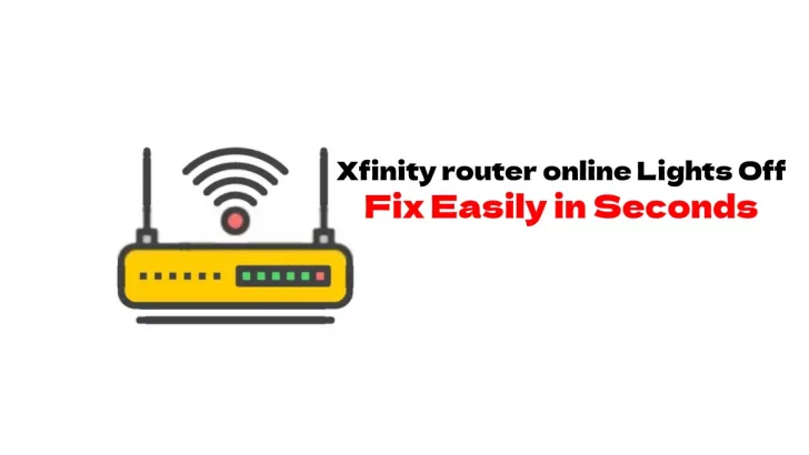online lights off in xfinity router