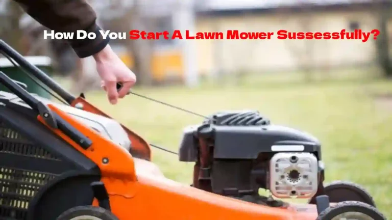 Como você inicia um cortador de grama com sucesso?