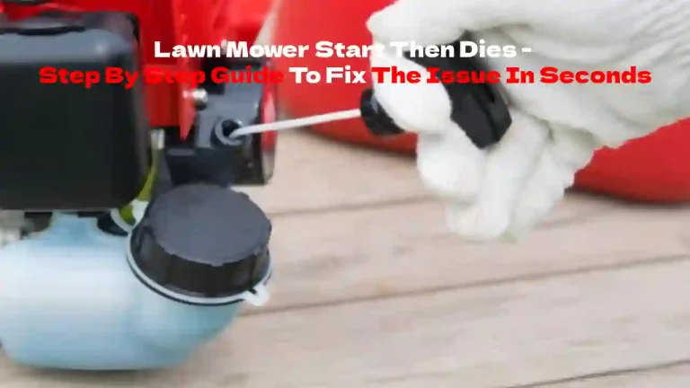 Fix Lawn Mower Starts Then Dies – Step by Step Guide To Fix Easily