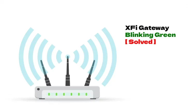 xfi modem blinking green