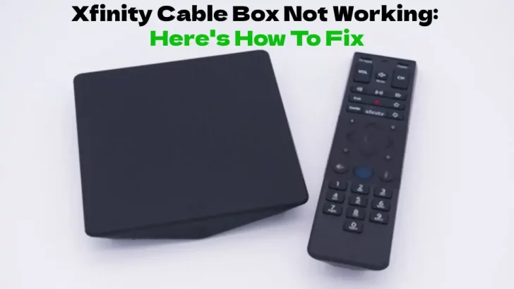 Xfinity cable box troubleshooting