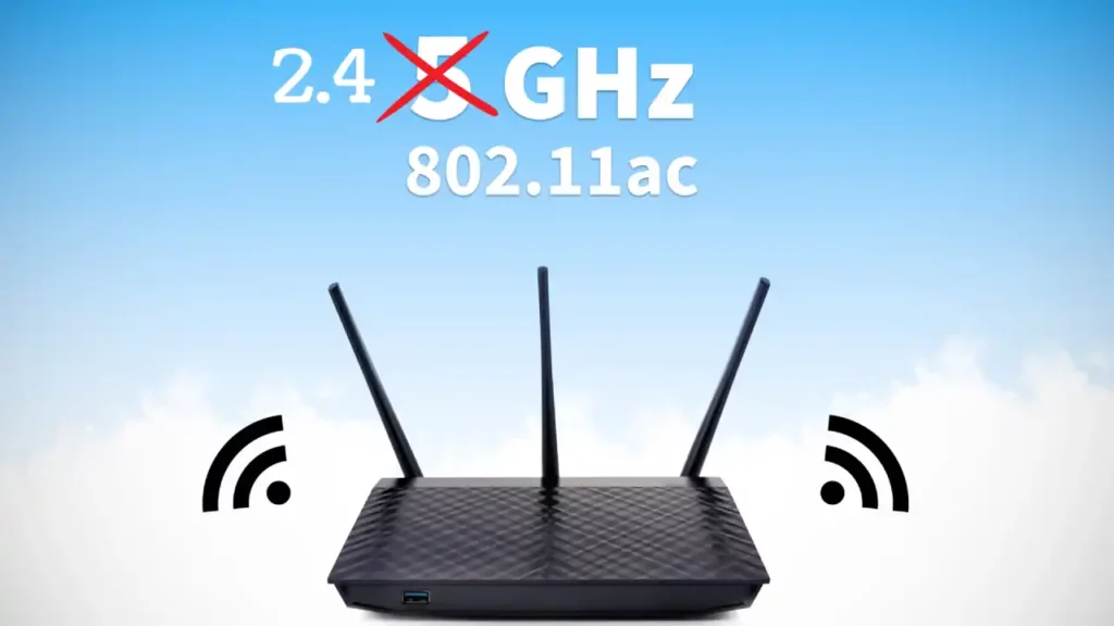 connected to 2.4 GHZ Network