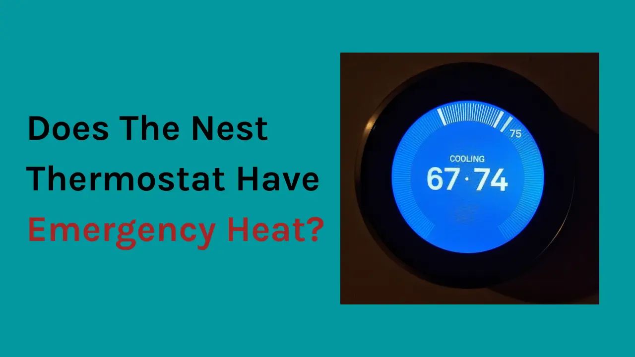calor de emergencia del termostato del nido