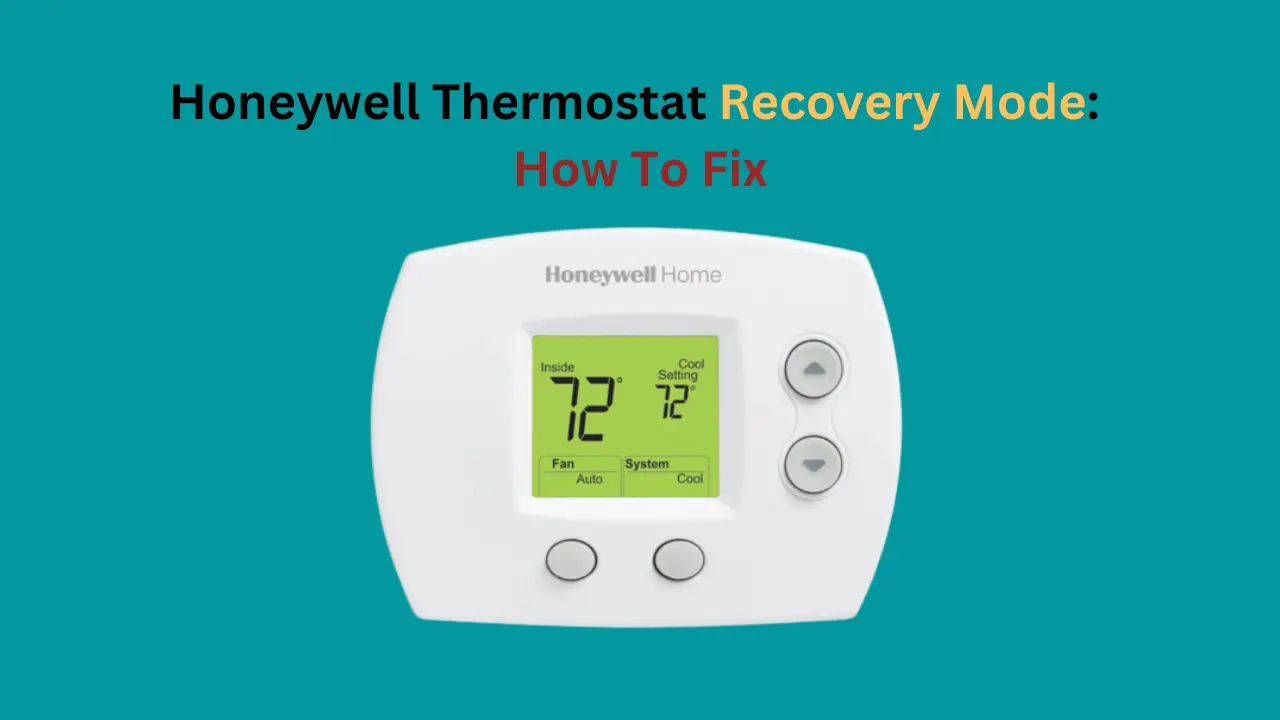 Modo de recuperação no termostato honeywell