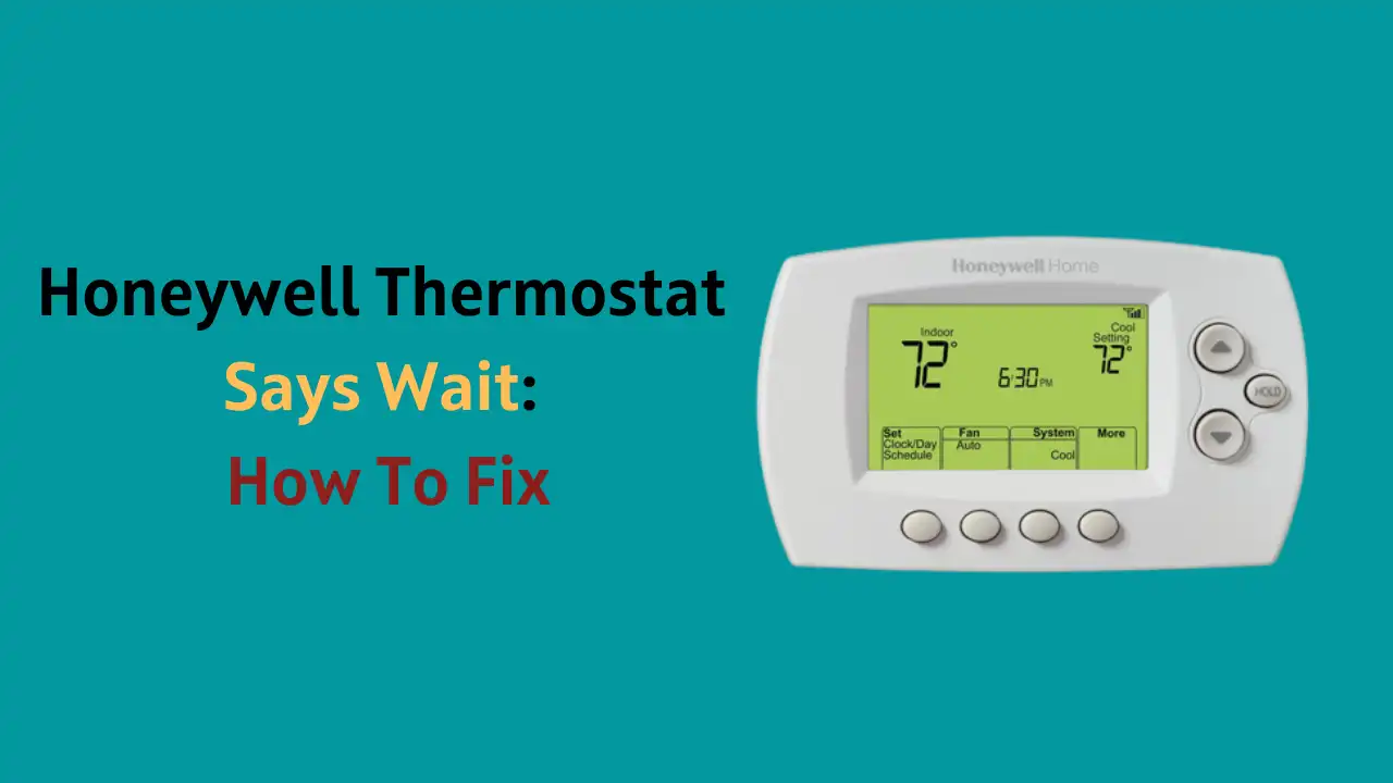 Honeywell-Warten-Meldung am Thermostat