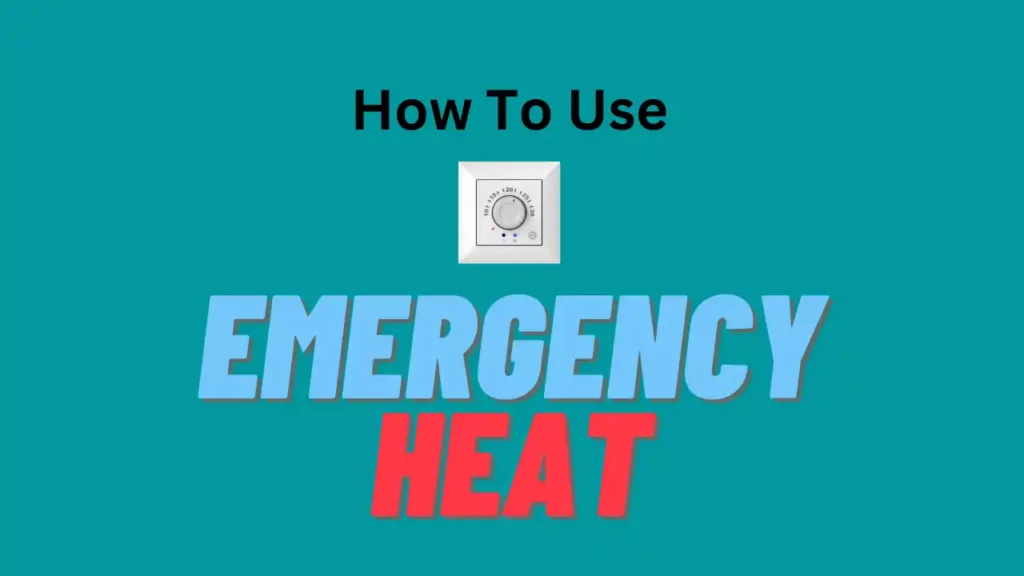 How To Use EM Heat Function on Honeywell Thermostat