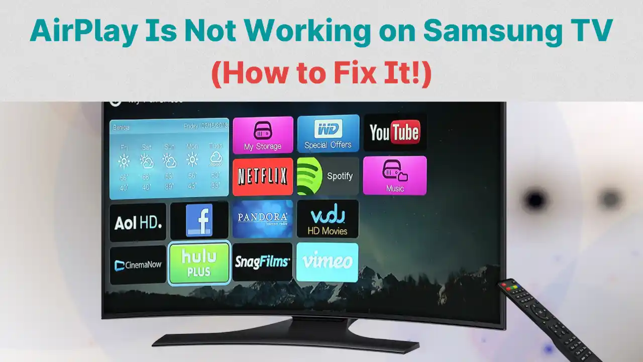 Telewizor Samsung i Airplay nie łączą się