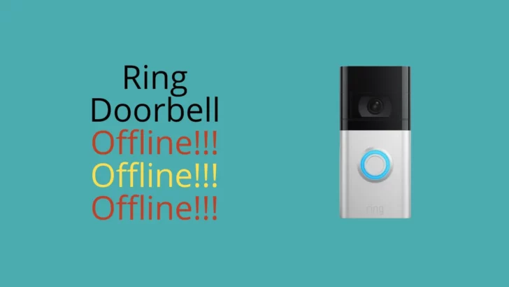 How to fix ring doorbell is offline